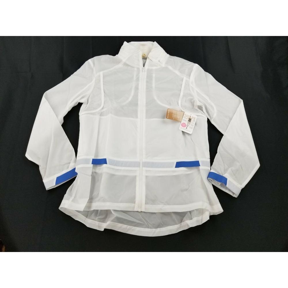 Shape Activewear Womens Interval Lightweight Jacket Windbreaker White SS18623 L